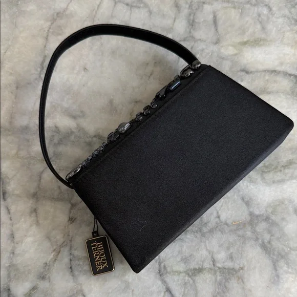 Bijoux Terner | Black Beaded Evening Bag - Picture 4 of 4